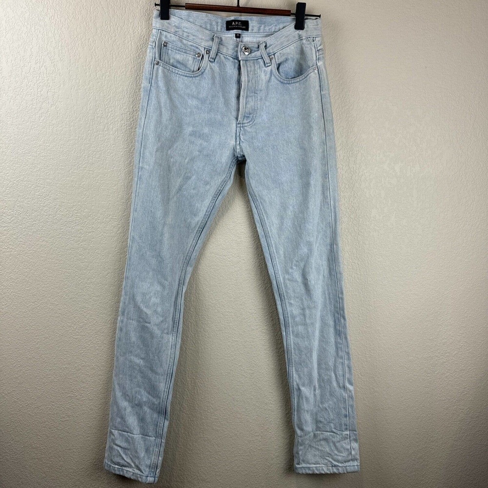 APC Jeans Women 25 Light Wash Skinny Denim Petit Button‎ Fly